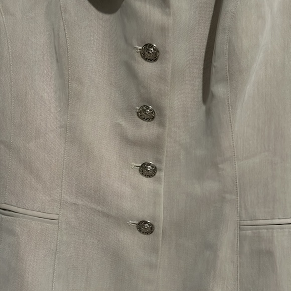 Zion New York blazer  light brown /gray color size 10 peach inside. NWOT - Picture 4 of 8